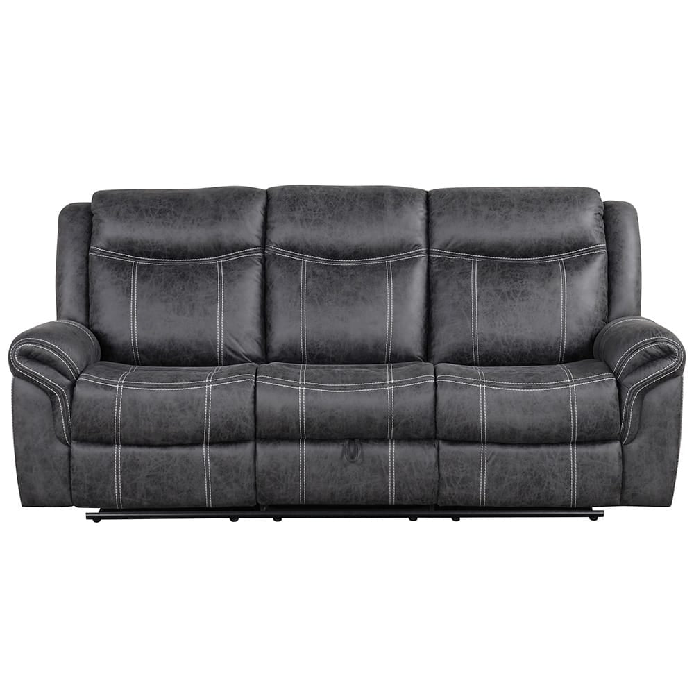 ACME Furniture - Zubaida - Power Motion w/Drop Down Table & USB Port - Dark Gray Polish Microfiber - LV04670 view 2