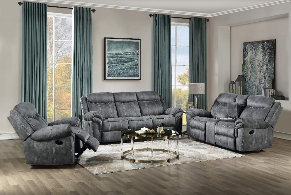 ACME Furniture - Zubaida Sofa w/USB Dock & Console(Motion) - 55025 view 7