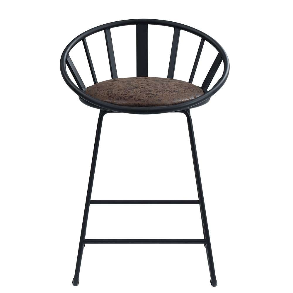 ACME Furniture - Zudora Counter Height Chair (Set of 2) - Black - DN01756 veiw 2