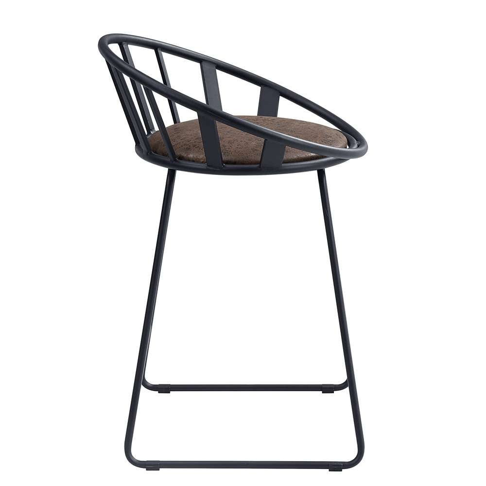 ACME Furniture - Zudora Counter Height Chair (Set of 2) - Black - DN01756 veiw 3