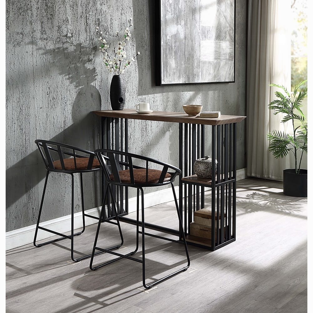ACME Furniture - Zudora Counter Height Chair (Set of 2) - Black - DN01756 veiw 6