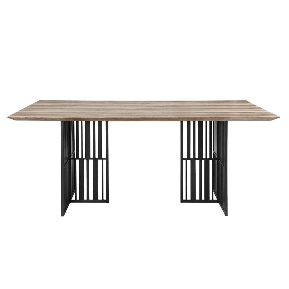 ACME Furniture - Zudora Dining Table - Antique Oak & Black - DN01757 view 2