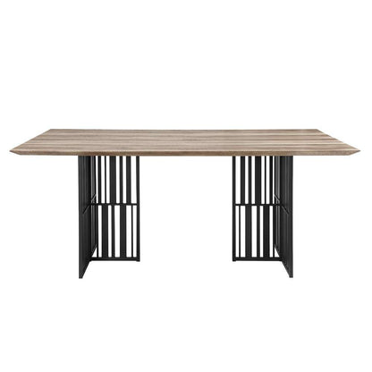 ACME Furniture - Zudora Dining Table - Antique Oak & Black - DN01757 view 2