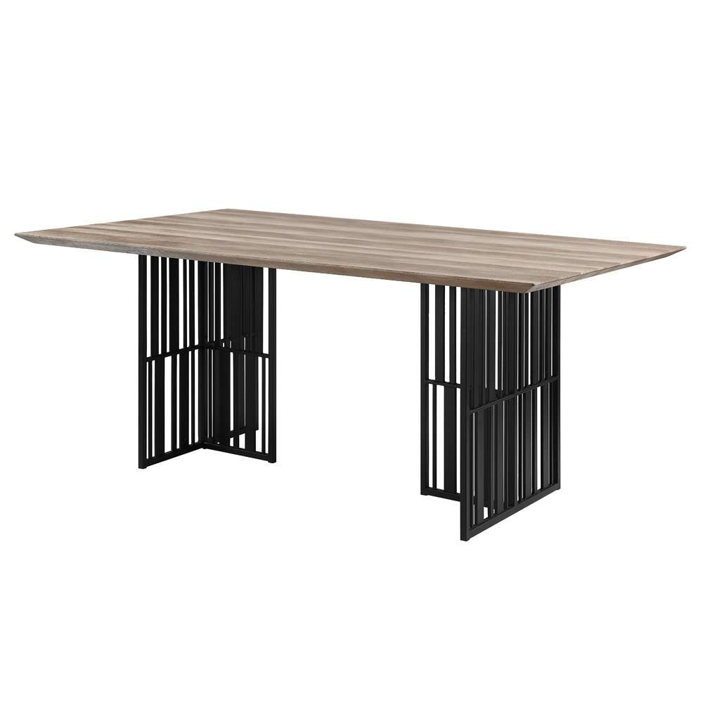 ACME Furniture - Zudora Dining Table - Antique Oak & Black - DN01757 veiw 1
