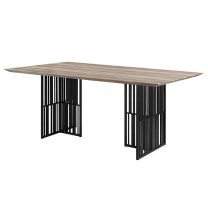 ACME Furniture - Zudora Dining Table - Antique Oak & Black - DN01757 veiw 1