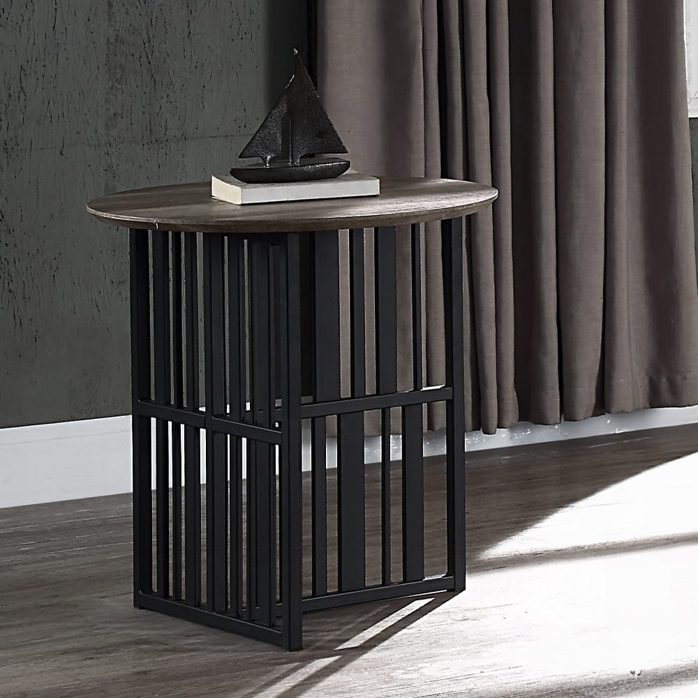 ACME Furniture - Zudora End Table - Antique Oak & Black - LV01752 view 7