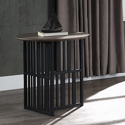 ACME Furniture - Zudora End Table - Antique Oak & Black - LV01752 view 7