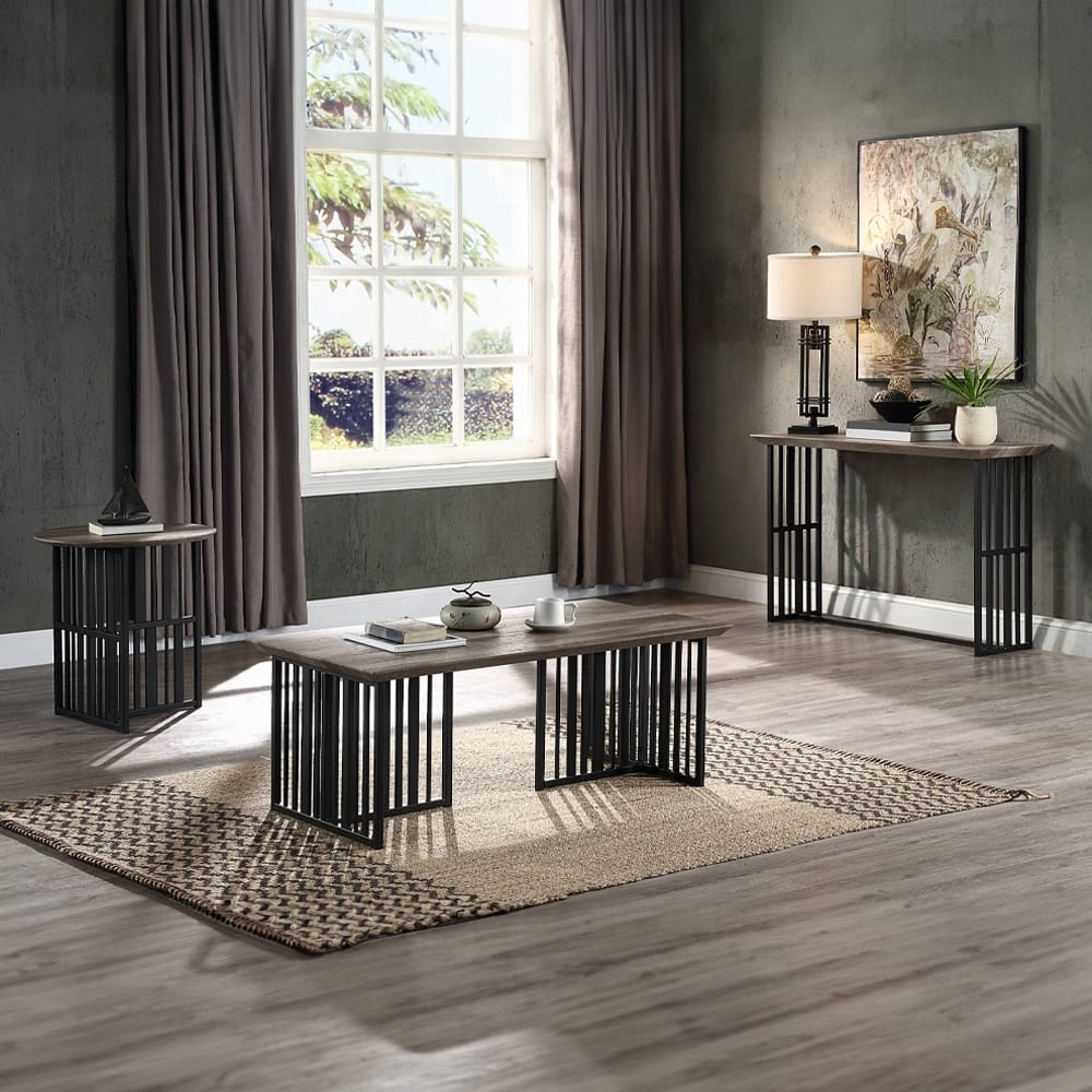 ACME Furniture - Zudora End Table - Antique Oak & Black - LV01752 view 8