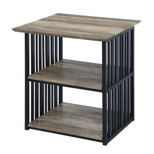 ACME Furniture - Zudora Nightstand - Antique Oak & Black - BD01749 view 1