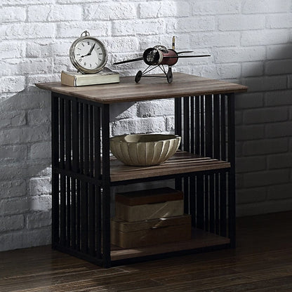 ACME Furniture - Zudora Nightstand - Antique Oak & Black - BD01749 view 4