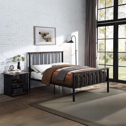 ACME Furniture - Zudora Nightstand - Antique Oak & Black - BD01749 view 6