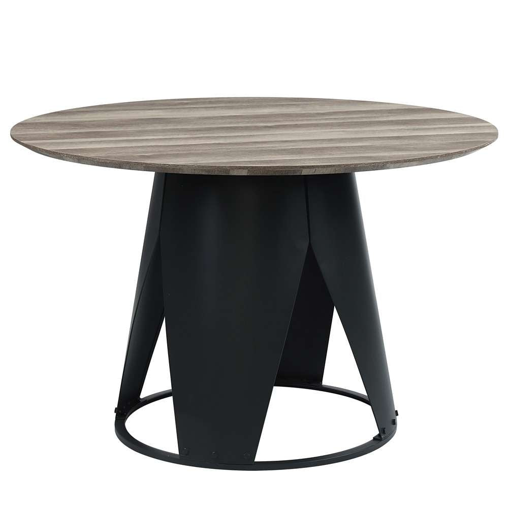 ACME Furniture - Zudora Round Dining Table - Antique Oak & Black - DN01948 view 1
