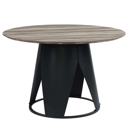 ACME Furniture - Zudora Round Dining Table - Antique Oak & Black - DN01948 view 1
