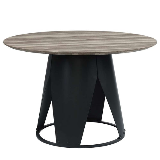 ACME Furniture - Zudora Round Dining Table - Antique Oak & Black - DN01948 view 1