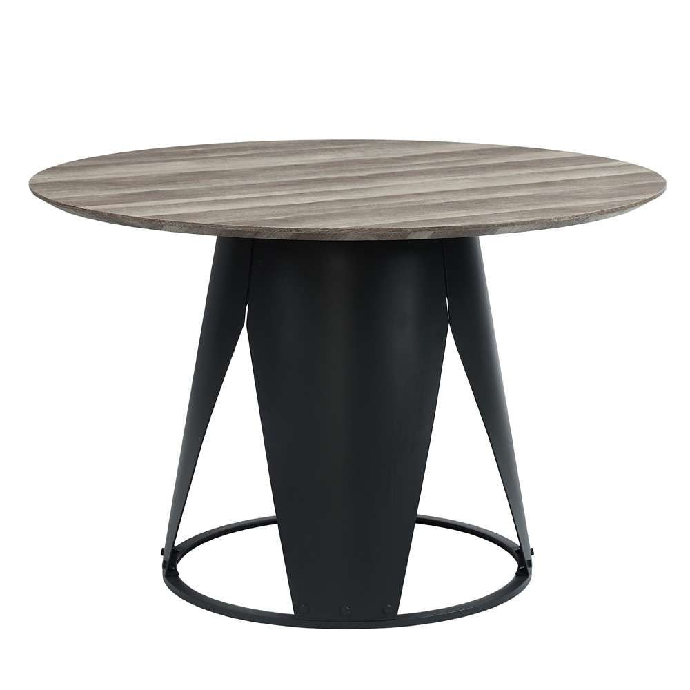ACME Furniture - Zudora Round Dining Table - Antique Oak & Black - DN01948 view 2