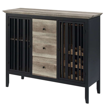 ACME Furniture - Zudora Server - Antique Oak & Black - DN01759 veiw 2