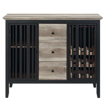 ACME Furniture - Zudora Server - Antique Oak & Black - DN01759 veiw 3