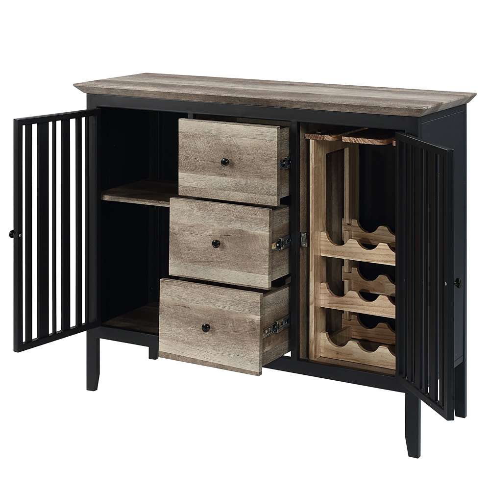 ACME Furniture - Zudora Server - Antique Oak & Black - DN01759 veiw 5