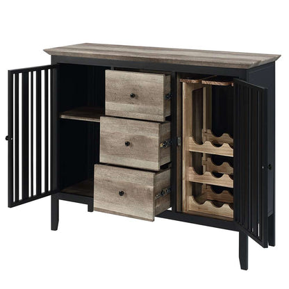 ACME Furniture - Zudora Server - Antique Oak & Black - DN01759 veiw 5