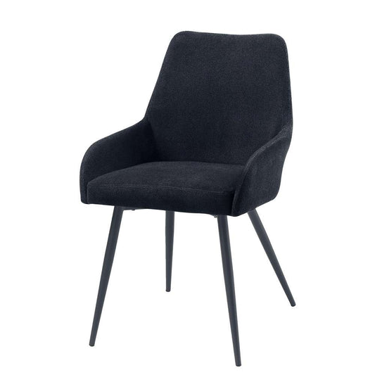 ACME Furniture - Zudora Side Chair (Set of 2) - Black Linen & Black - DN01949 veiw 1