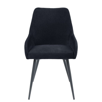 ACME Furniture - Zudora Side Chair (Set of 2) - Black Linen & Black - DN01949 veiw 2