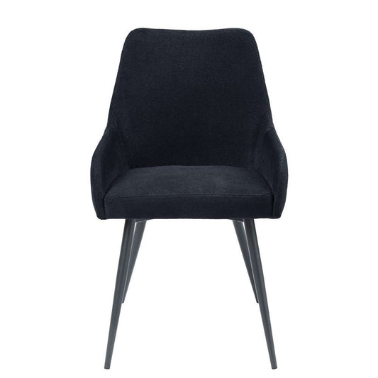ACME Furniture - Zudora Side Chair (Set of 2) - Black Linen & Black - DN01949 veiw 2
