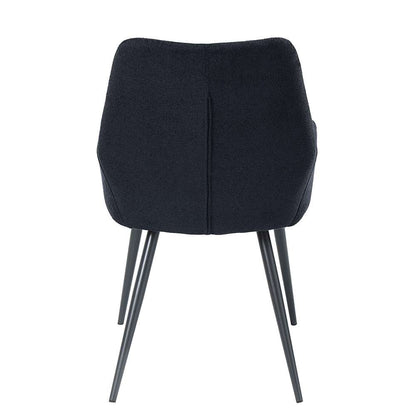 ACME Furniture - Zudora Side Chair (Set of 2) - Black Linen & Black - DN01949 veiw 4