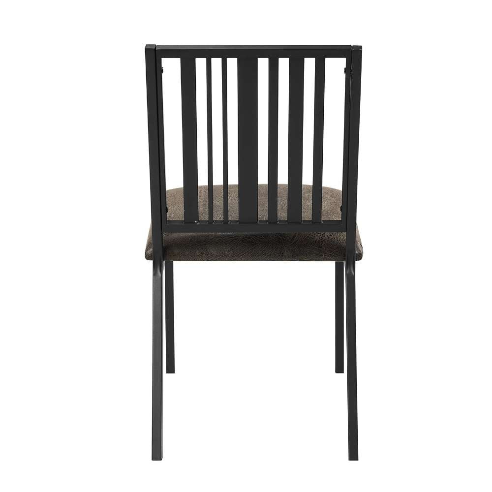 ACME Furniture - Zudora Side Chair (Set of 2) - Synthetic Leather & Black - DN01758 view 4