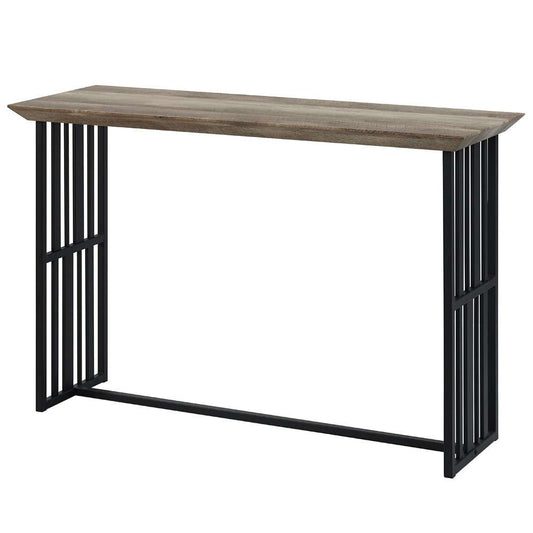 ACME Furniture - Zudora Sofa Table - Antique Oak & Black - LV01753 veiw 1