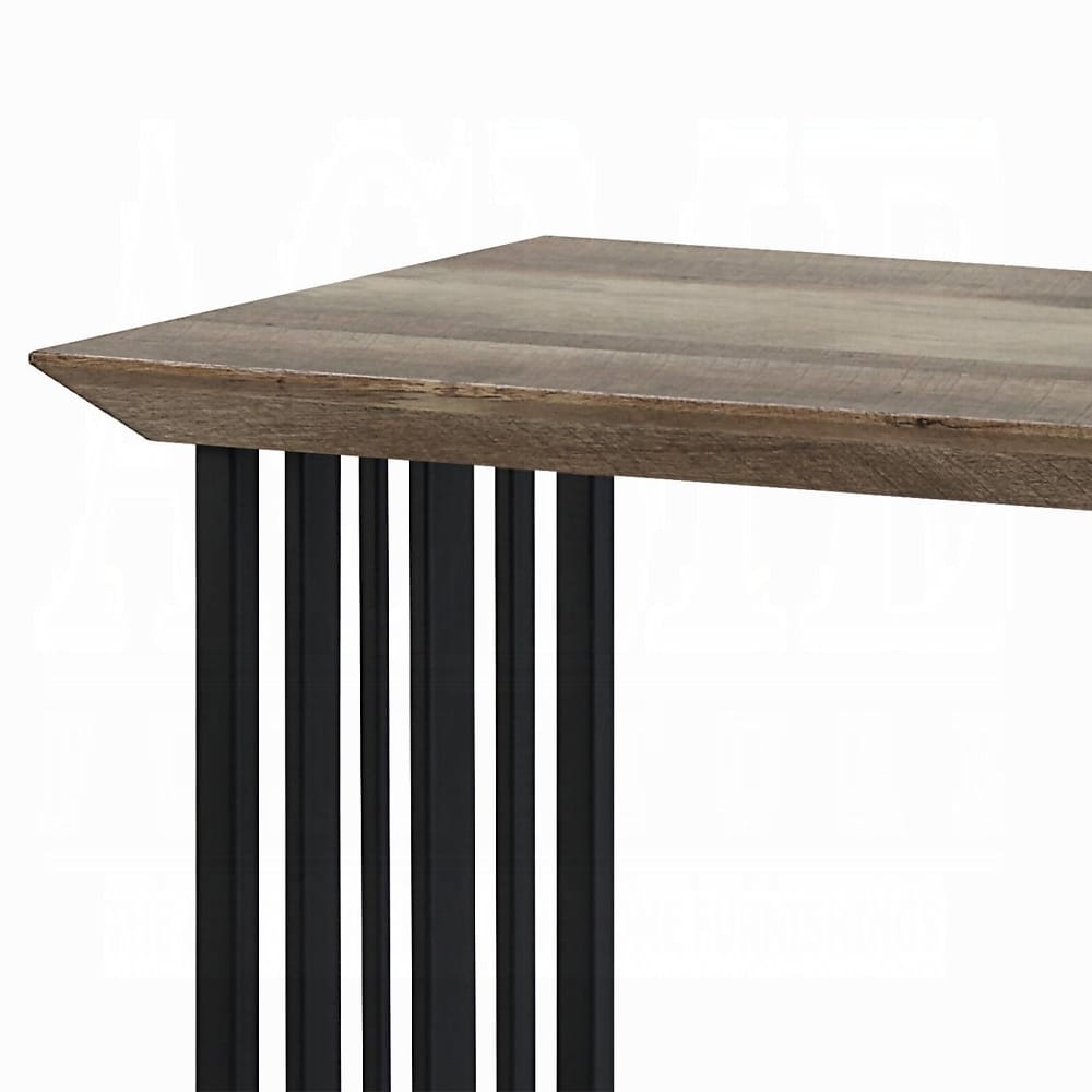 ACME Furniture - Zudora Sofa Table - Antique Oak & Black - LV01753 view 3
