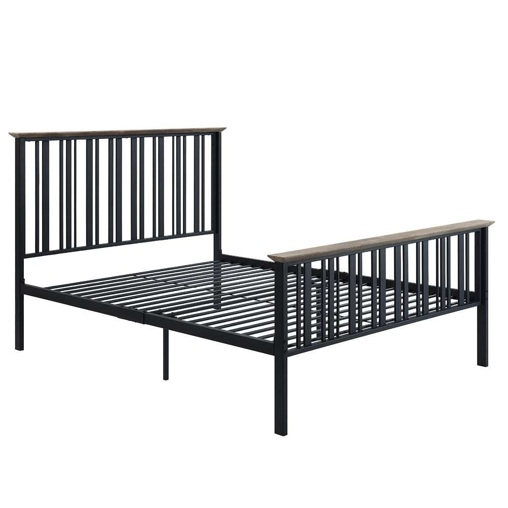 ACME Furniture - Zudora Twin Bed - Antique Oak & Black - BD01748F view 1