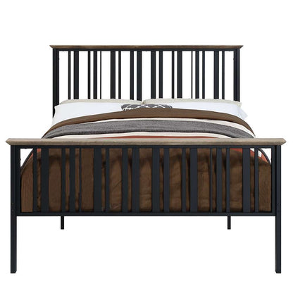 ACME Furniture - Zudora Twin Bed - Antique Oak & Black - BD01748F view 2