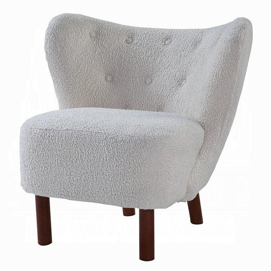 ACME Furniture - Zusud Accent Chair - White Teddy Sherpa - AC00228 view 1