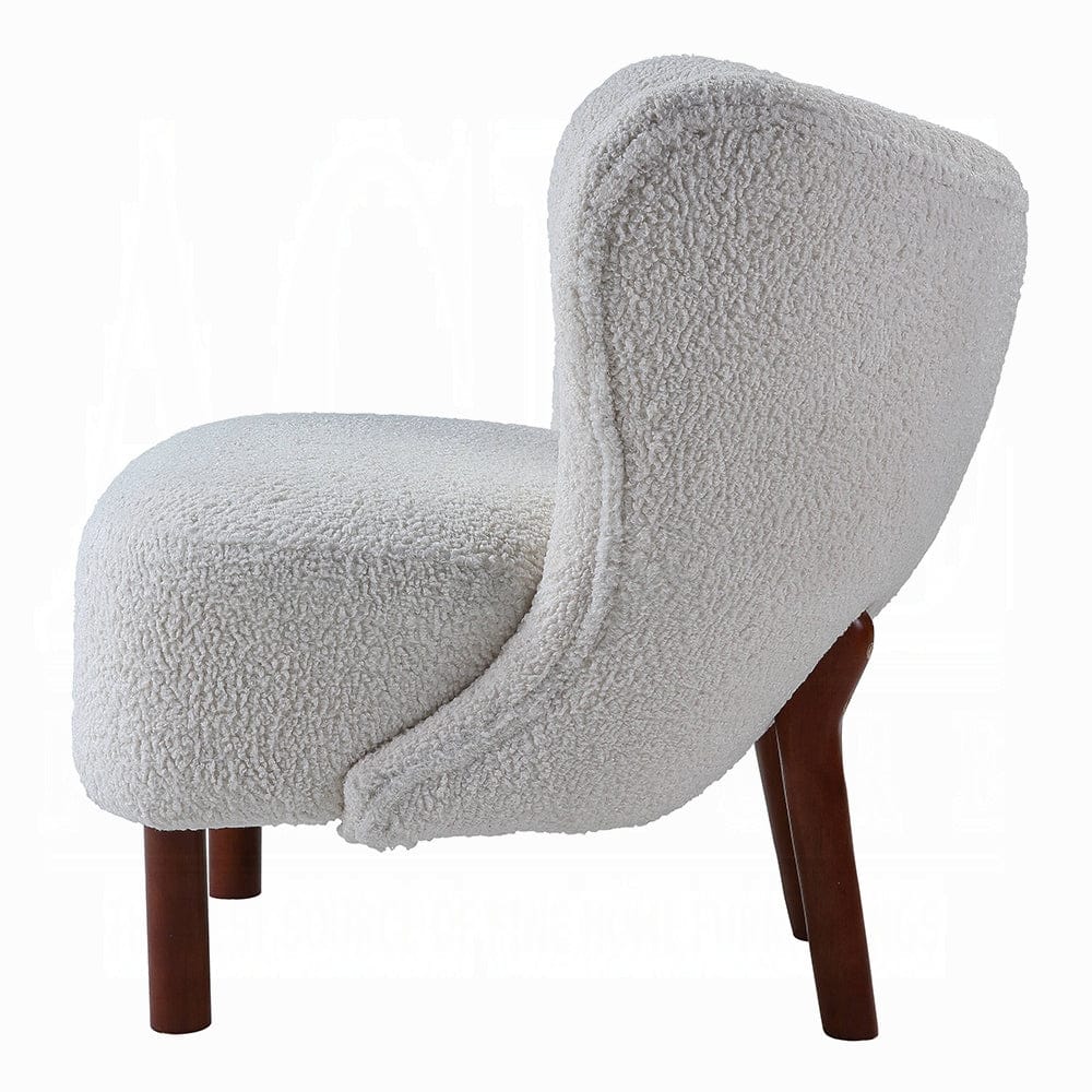 ACME Furniture - Zusud Accent Chair - White Teddy Sherpa - AC00228 view 3