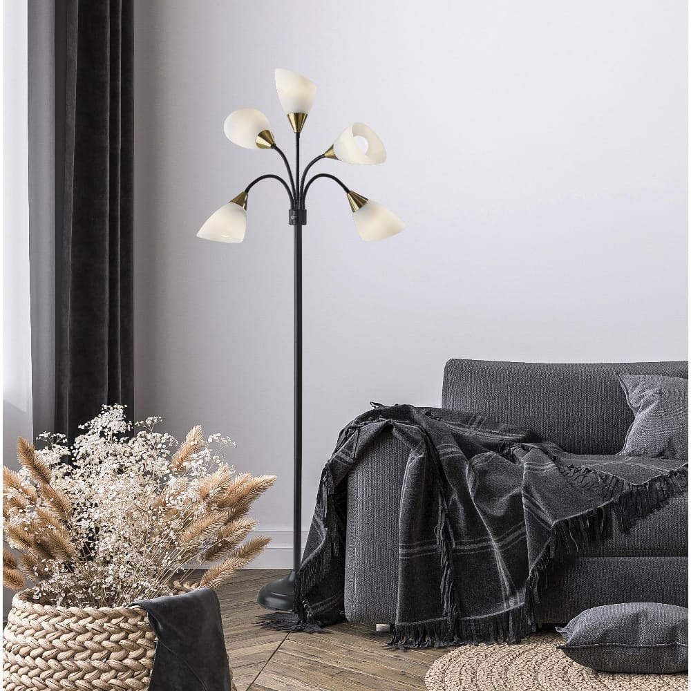 Adesso Home - 5 Light Floor Lamp - 7205-01 view 6