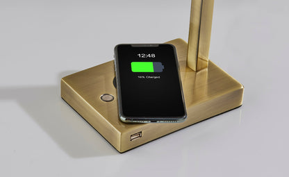 Adesso Home - Aidan AdessoCharge LED Wireless Charging Desk Lamp - 4220-21 view 3