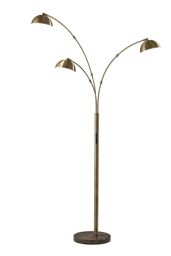 Adesso Home - Bolton LED 3-Arm Arc Lamp w/ Smart Switch - 4309-21 veiw 1