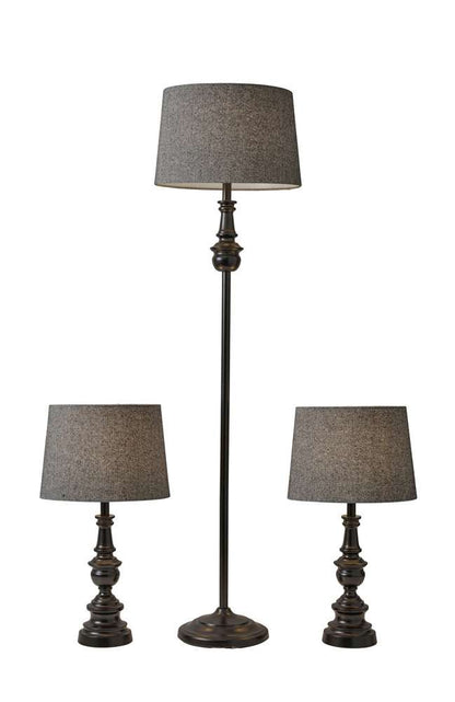Adesso Home - Chandler 3 Piece Floor and Table Lamp Set - 1591-01 view 1