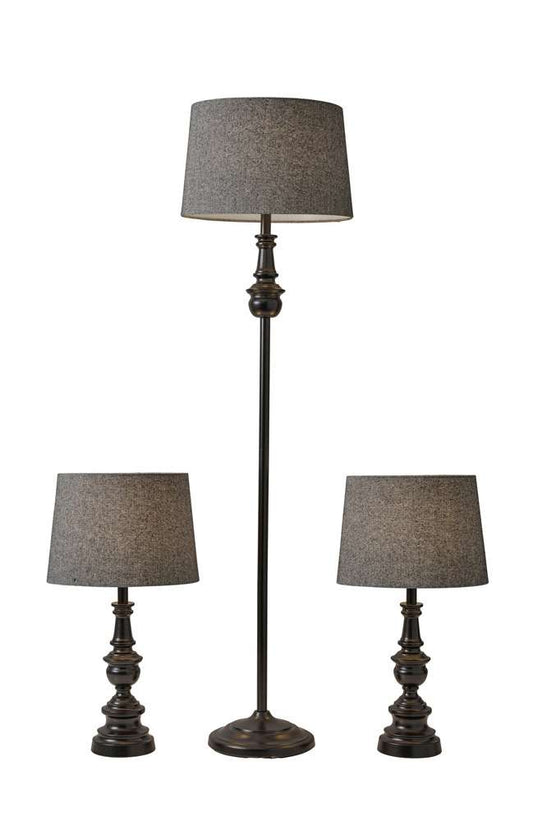 Adesso Home - Chandler 3 Piece Floor and Table Lamp Set - 1591-01 view 1