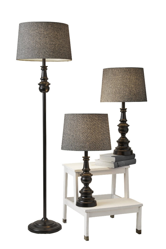 Adesso Home - Chandler 3 Piece Floor and Table Lamp Set - 1591-01 view 2