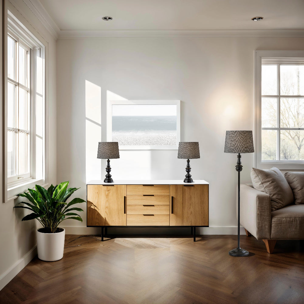 Adesso Home - Chandler 3 Piece Floor and Table Lamp Set - 1591-01 view 6