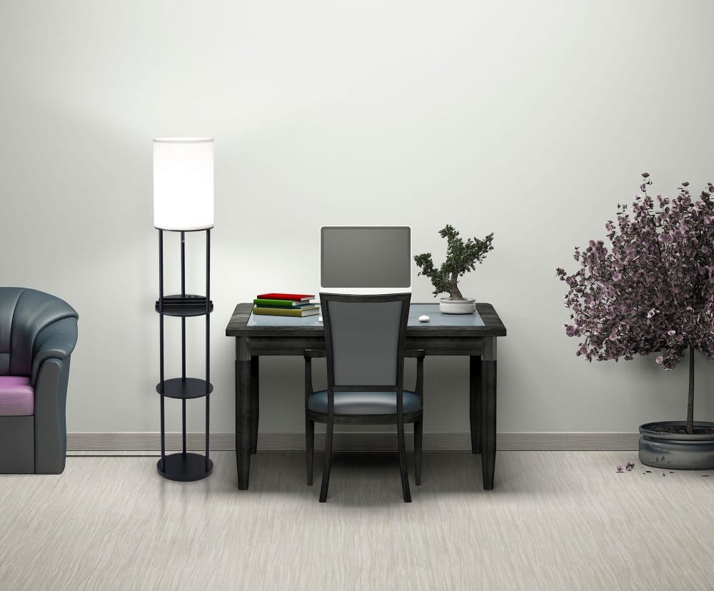 Adesso Home - Charging Station Shelf Floor Lamp - 3116-01 view 5