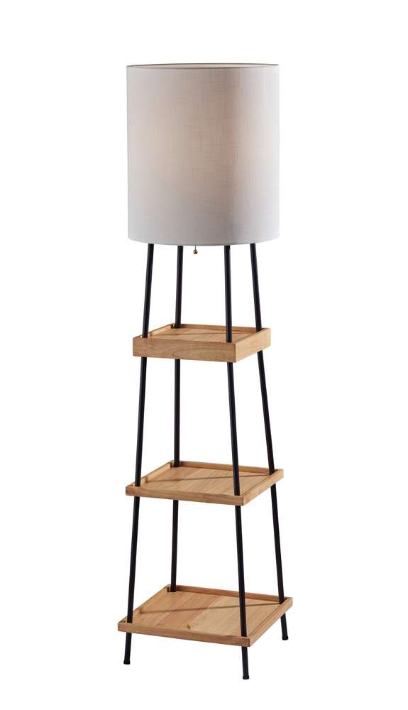Adesso Home - Henry AdessoCharge Shelf Floor Lamp- Natural - 3459-12 view 1