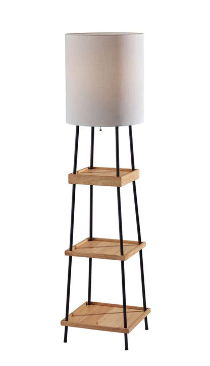Adesso Home - Henry AdessoCharge Shelf Floor Lamp- Natural - 3459-12 view 1