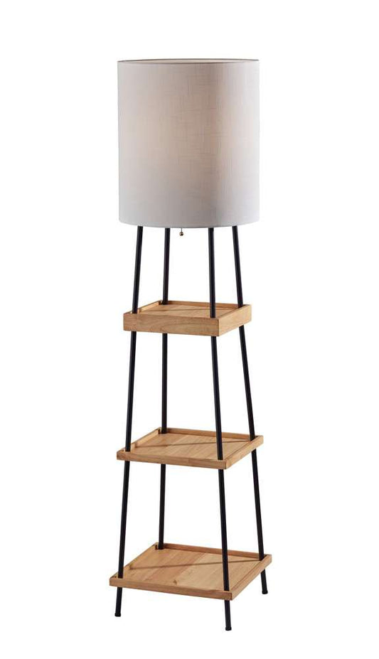 Adesso Home - Henry AdessoCharge Shelf Floor Lamp- Natural - 3459-12 view 1