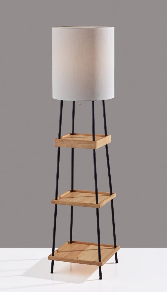 Adesso Home - Henry AdessoCharge Shelf Floor Lamp- Natural - 3459-12 view 4