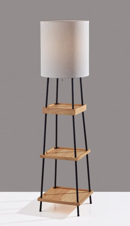 Adesso Home - Henry AdessoCharge Shelf Floor Lamp- Natural - 3459-12 view 4