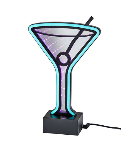 Adesso Home - Infinity Neon Martini Glass Table/Wall Lamp - SL3718-01 view 1