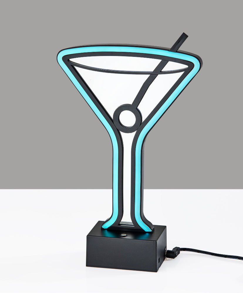 Adesso Home - Infinity Neon Martini Glass Table/Wall Lamp - SL3718-01 view 2