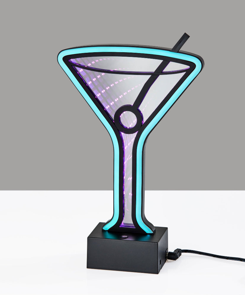 Adesso Home - Infinity Neon Martini Glass Table/Wall Lamp - SL3718-01 view 3
